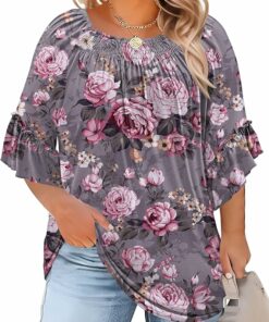 Blooming Graden Pleated Blouses PA33