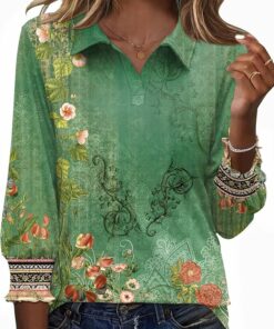 Boho Green Polo Shirt PA8