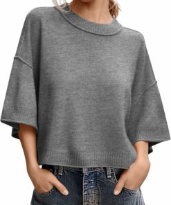 Crewneck Lightweight Knit Top PA41