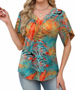 Floral Short Petal Sleeve Shirt PA27
