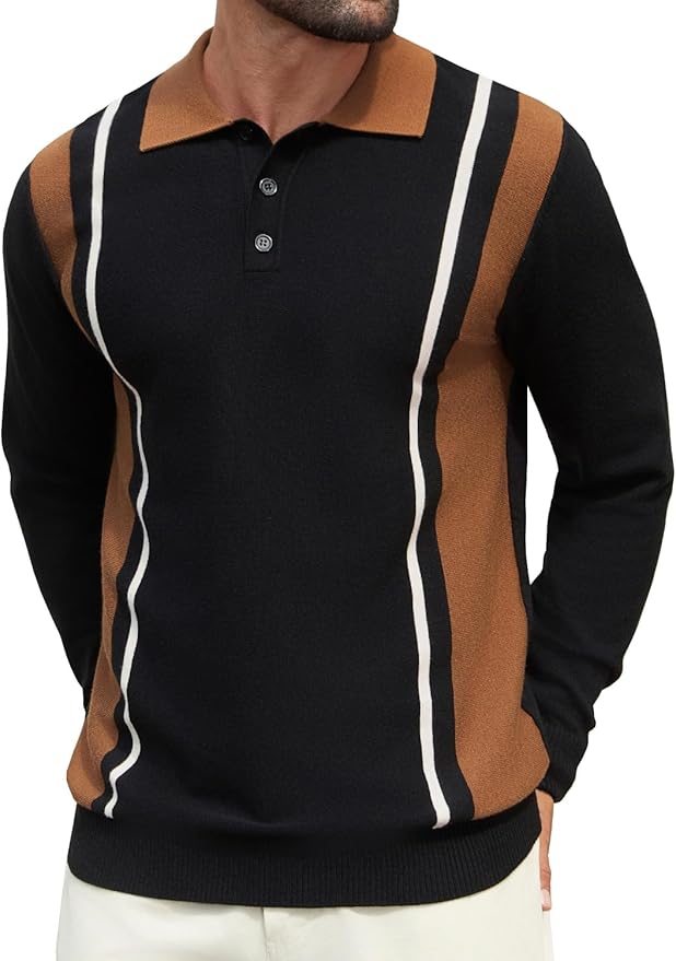 Men's Color Block Lightweight Sweater PA46
