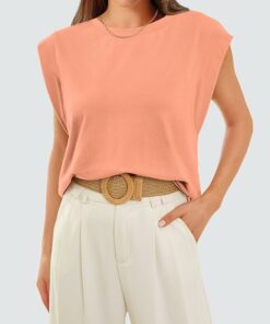 Women Coral Summer Top PA24