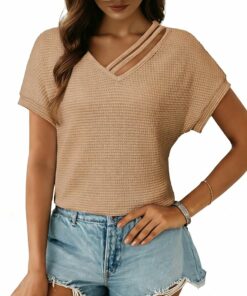 Women's Fashion V Neck Top PA21